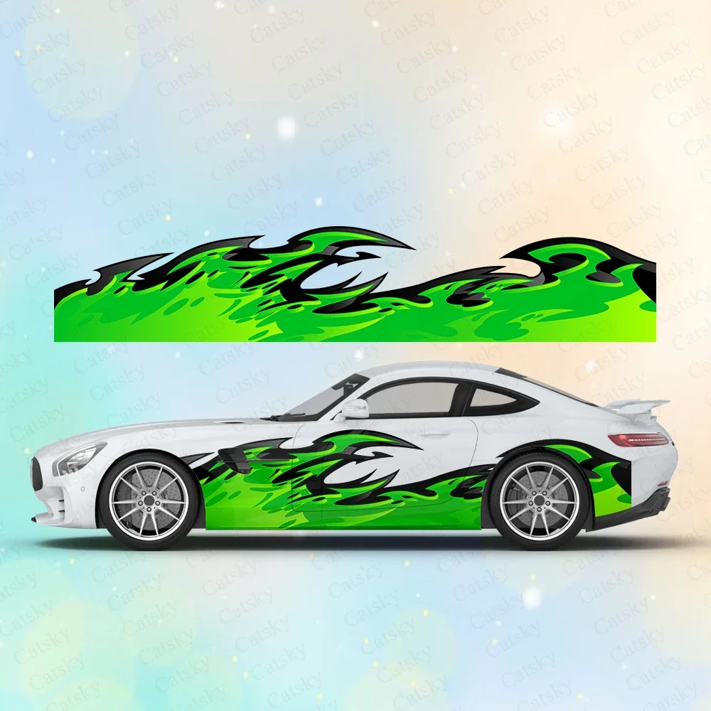 Abstract Flame Totem Large Car Stickers and Decals Car Body Stickers Car-Side Decals Waterproof Car Vinyl Stickers