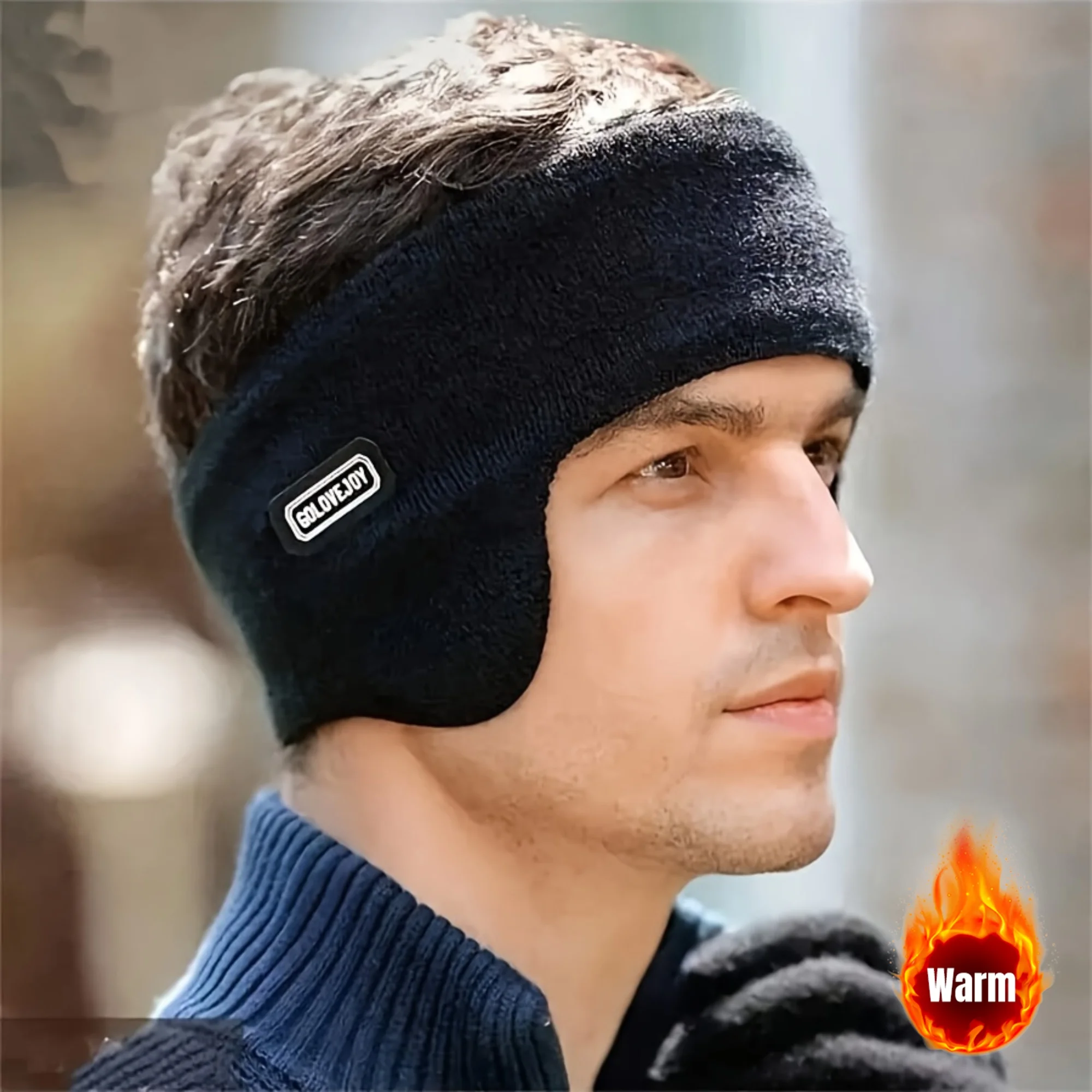 أغطية أذن شتوية، عصابة رأس حرارية مقاومة للرياح للرياضات الخارجية وركوب الدراجات. حماية الأذن الدافئة المقاومة للبرد للرجال والنساء.