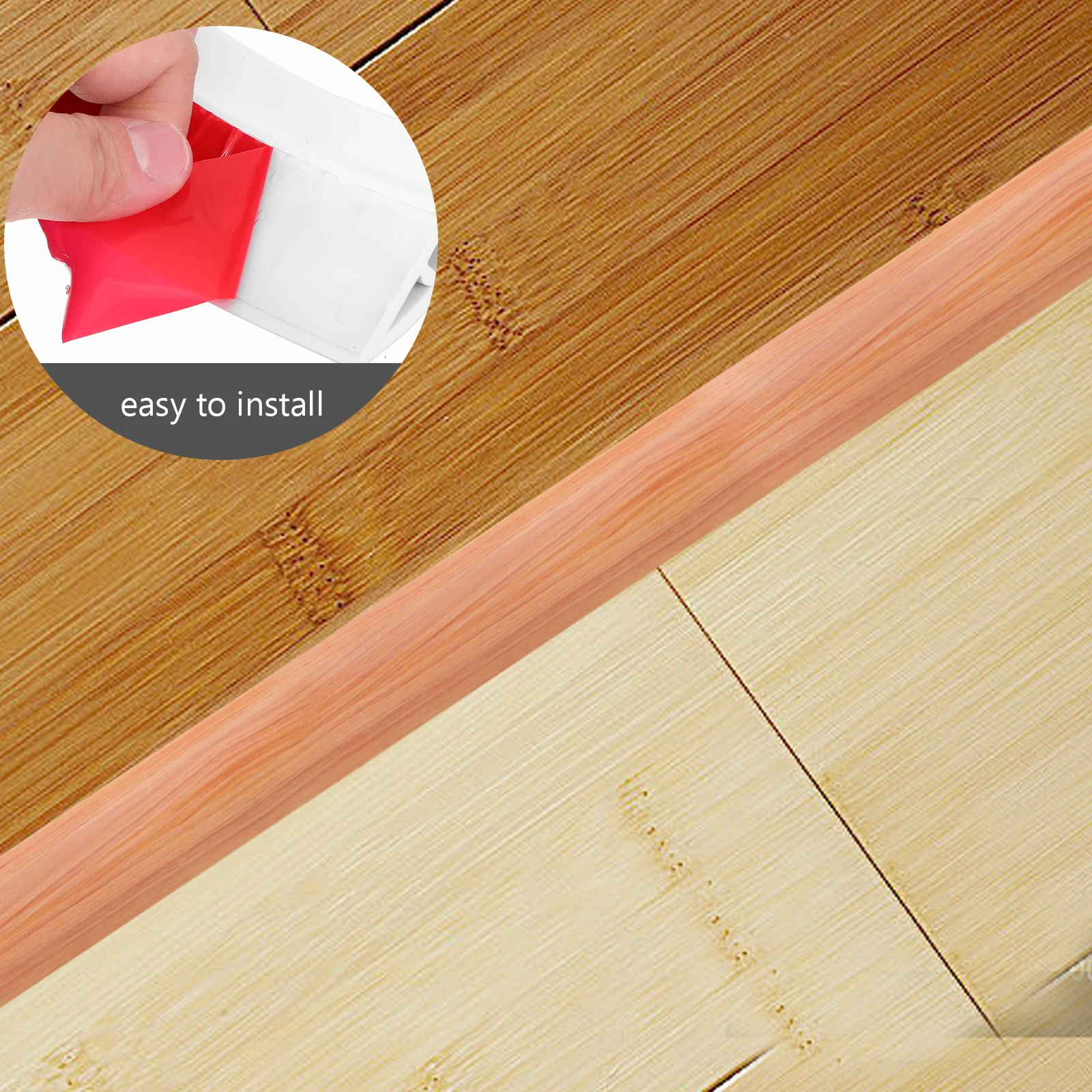 شريط انتقال الأرضية، سجادة مقاومة للاهتراء من مادة PVC ذاتية اللصق لحواف الباب، شريط عتبة الباب ذاتي اللصق #1