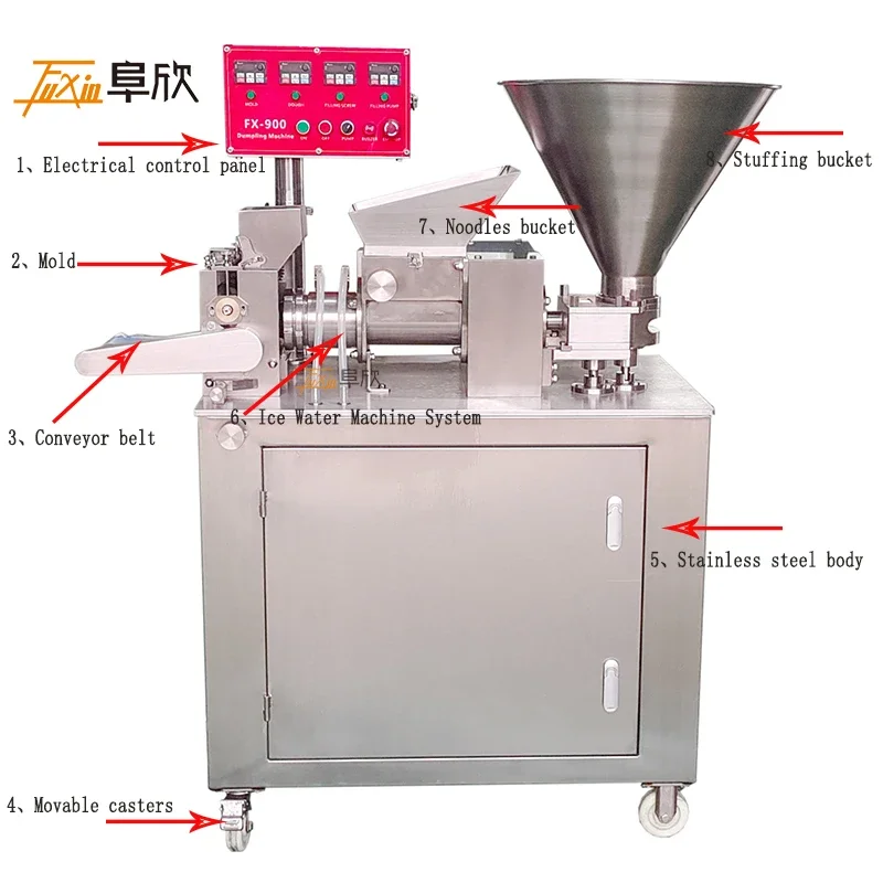 Factory direct sales Fuxin FX-900 multi-function dumpling machine dumpling machine glutinous rice dumpling machine