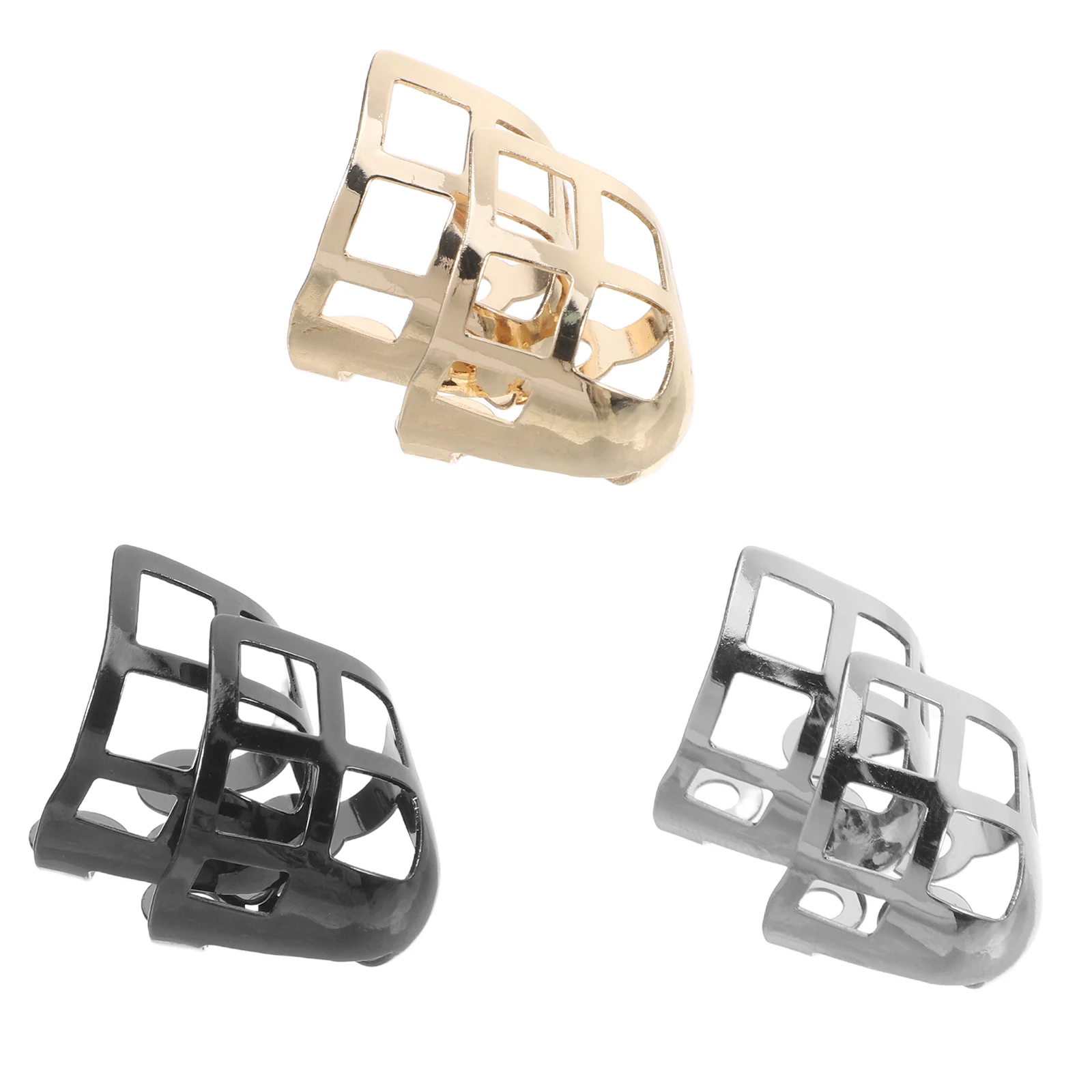 

3 Pairs High Heel Toe Protectors Metal Decorative Caps for Pointed Shoes Boot Tip Guards Shoe Cover Accessories