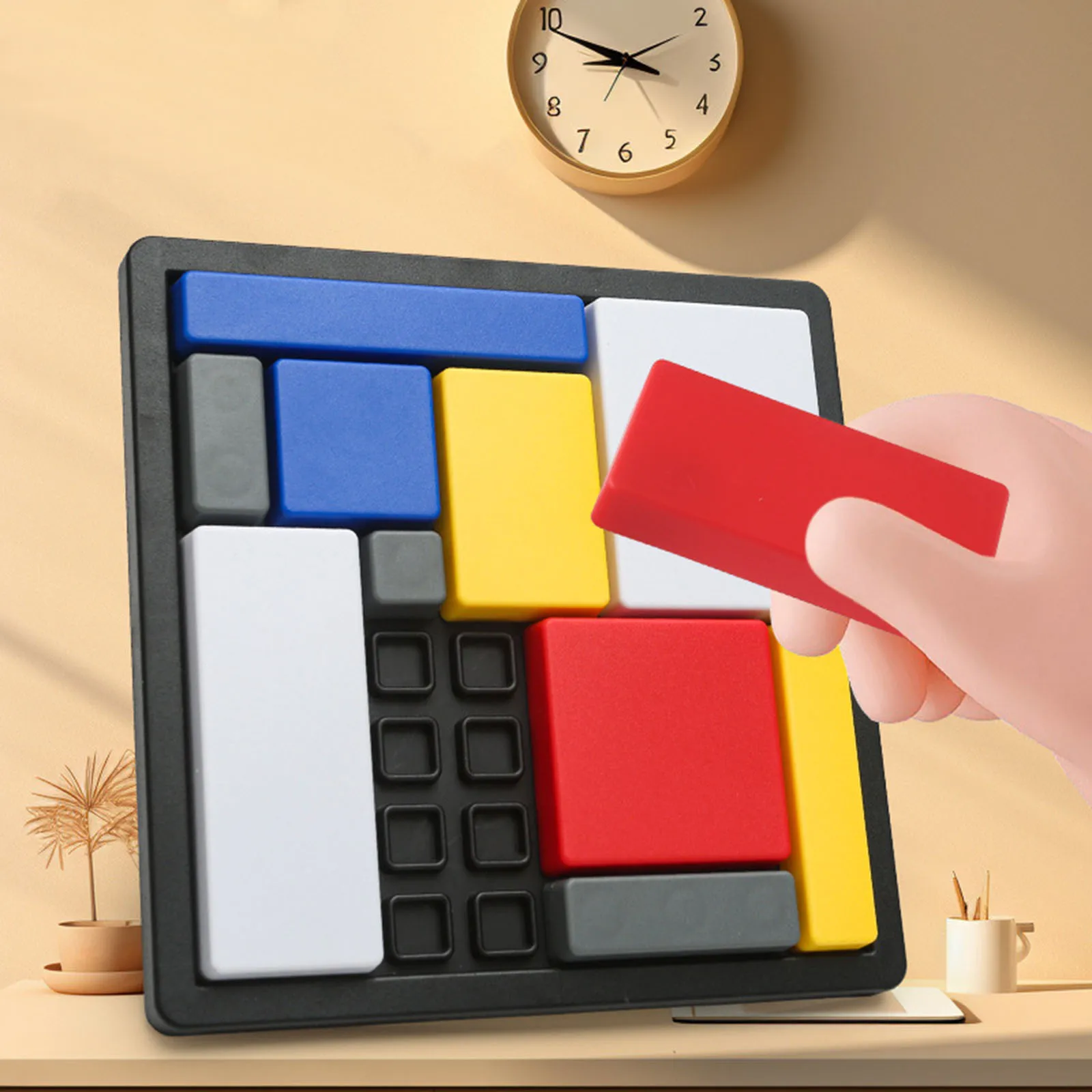 Elektrische Spiele für Kinder für 4-Jährige, Puzzlespiel mit geometrischem Tangram, Kind aus Holz, Herausforderung für Ihren Geist, Stammbau im Vorschulalter