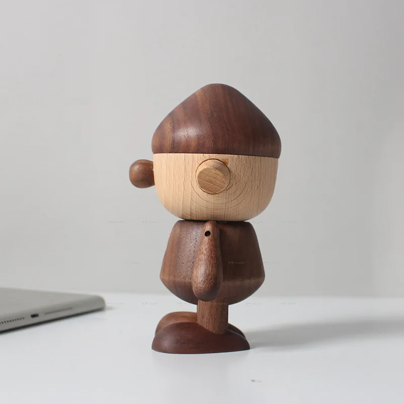 

Wooden doll creative gift mysterious elf soft decoration model room wooden product ornament mascot doll