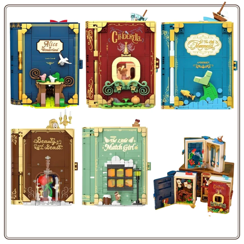 

Fairytale Town Series Building Blocks Fairy Tales Princess Collection Display Storybook Book Bricks Toys for Christmas Present