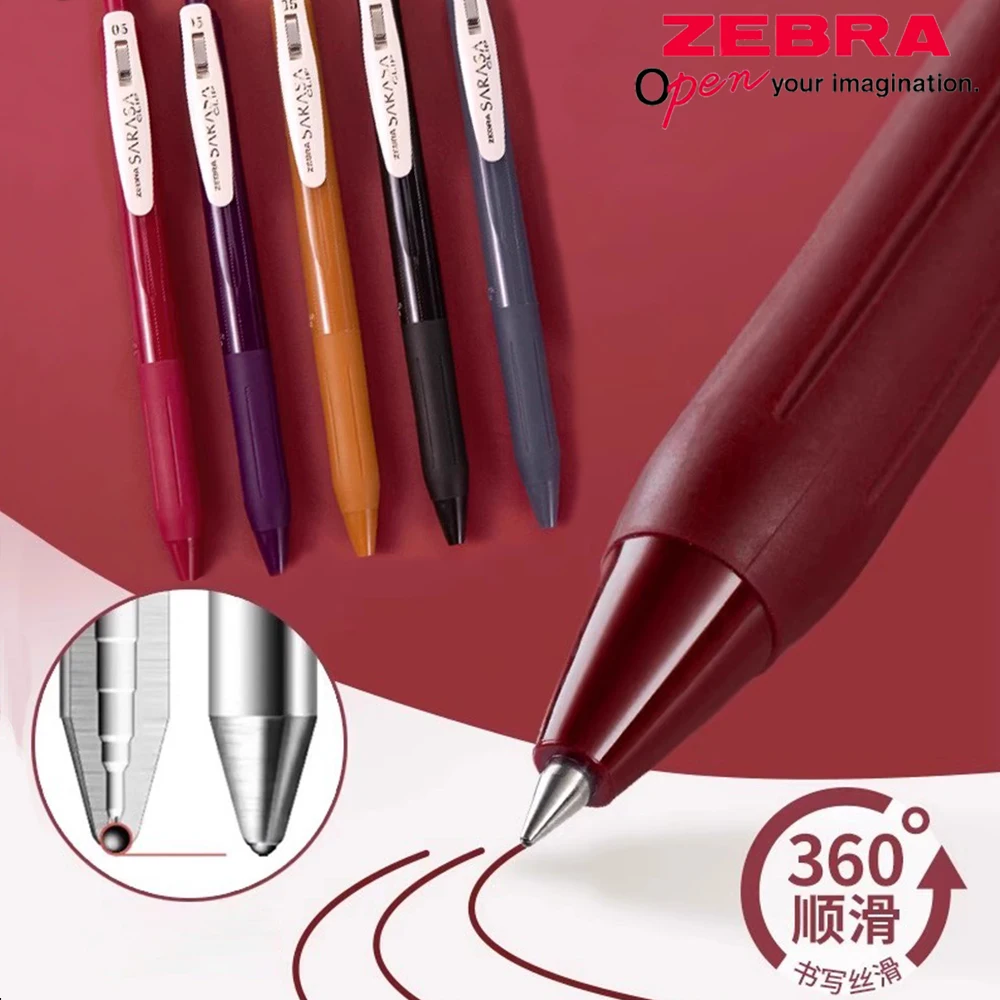 

ZEBRA SARASA Gel Pen Set JJ15 Retro Color 0.5mm Quick-Drying Writing Pens for Writing Cute Stationery Office Accessories