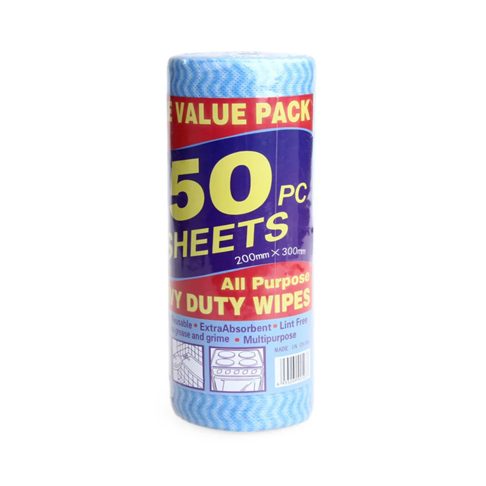 

50pcs Disposable Nonstick Cleaning Cloth Multipurpose For Kitchen Dishware Floor Window Range Hood Shoes Reusable Wipe Non-Woven