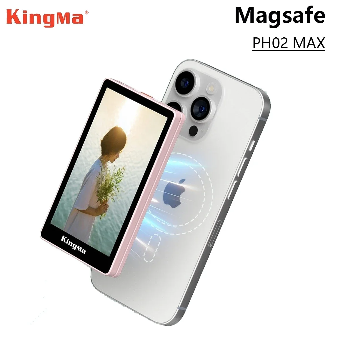 شاشة Kingma PH02 Max المغناطيسية لمدونة الفيديو لهاتف IPhone13 14 15 16 Pro MAX Samsung S23 S24 Ultra Xiaomi 13 14 Ultra