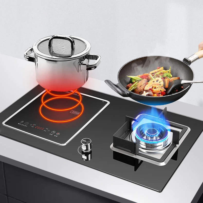 Estufa de cocina y baño integrada de doble uso, estufa de Gas eléctrica para el hogar, cocina de inducción, estufa de Gas