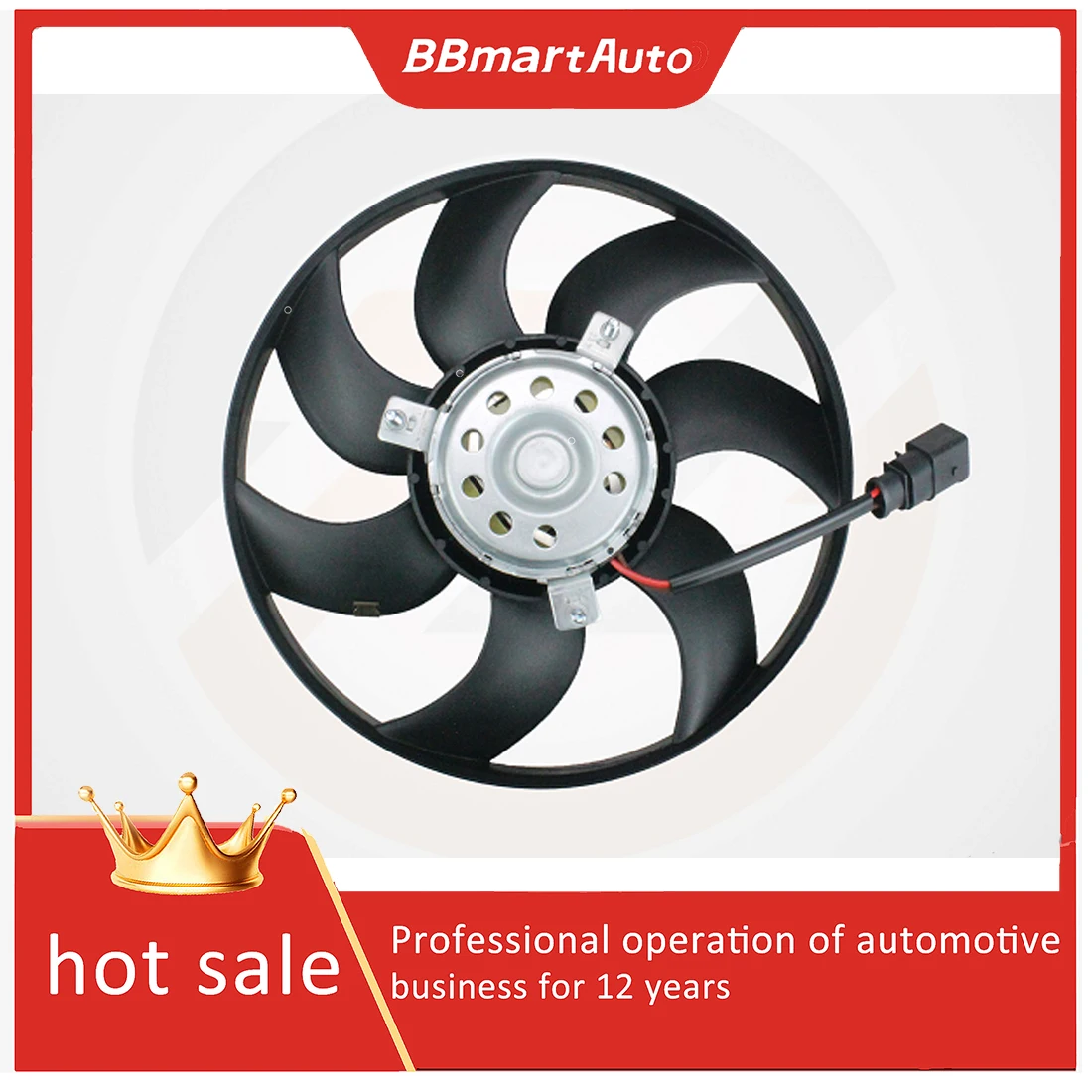 

1K0959455ET Front air conditioner radiator cooling fan For Volkswagen Jetta Beetle Passat BBmartAuto