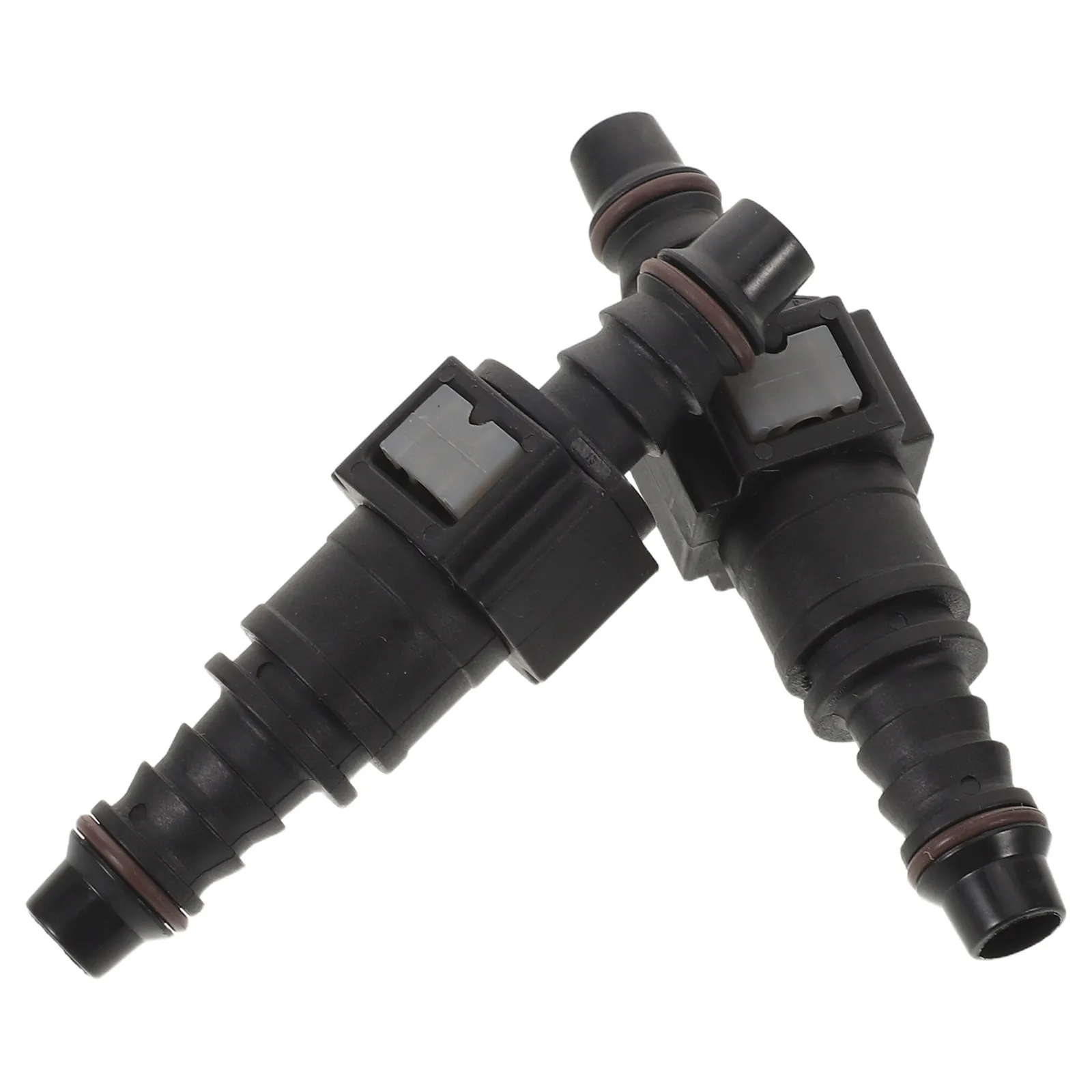 2Sets Fuel Line Quick Connectors Precise Nylon Straight Connectors for Automotive Fuel Line Quick Adapter Fittings Replacement