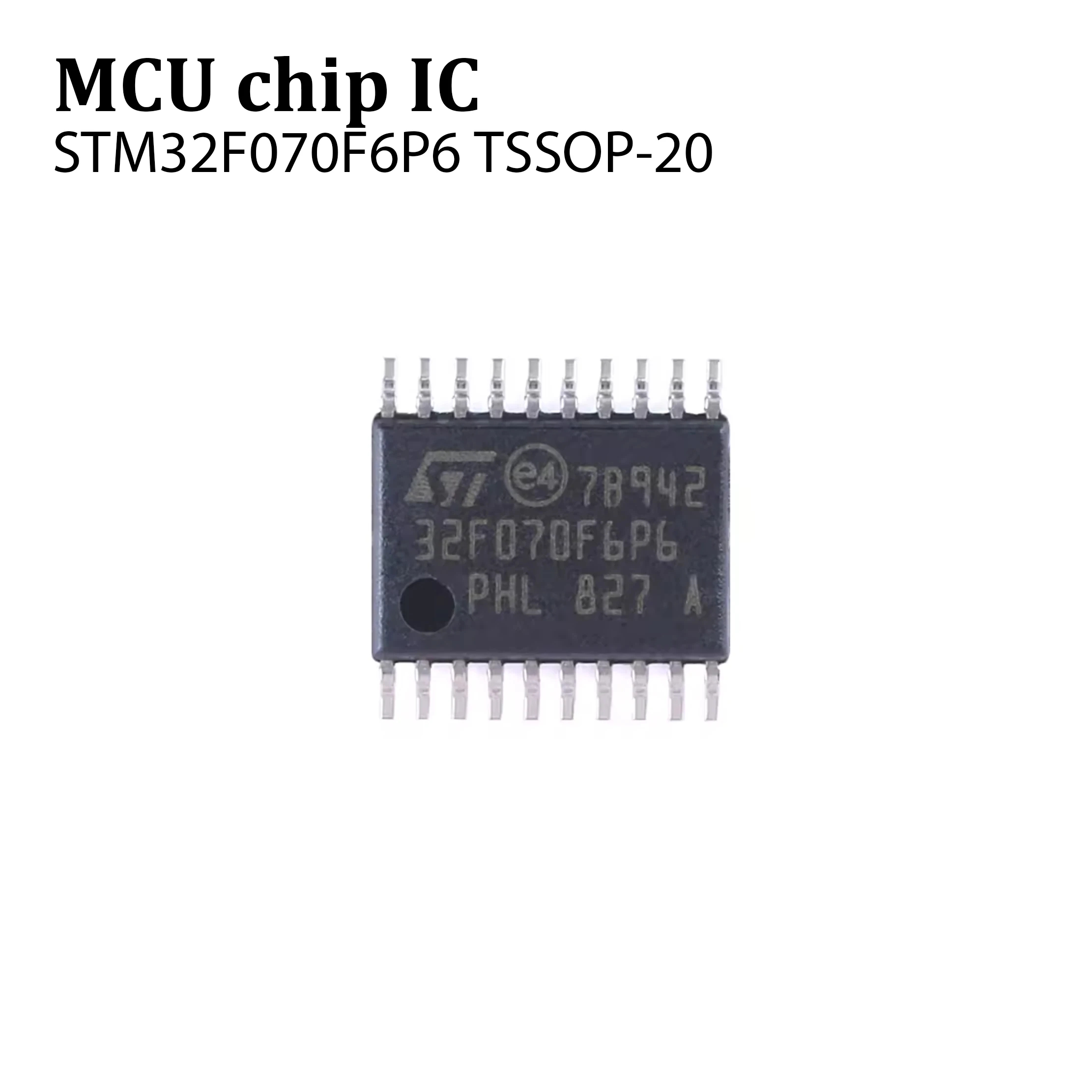 5pcs Original genuine STM32F070F6P6 TSSOP-20 ARM Cortex-M0 32-bit microcontroller MCU, 100% brand new chip