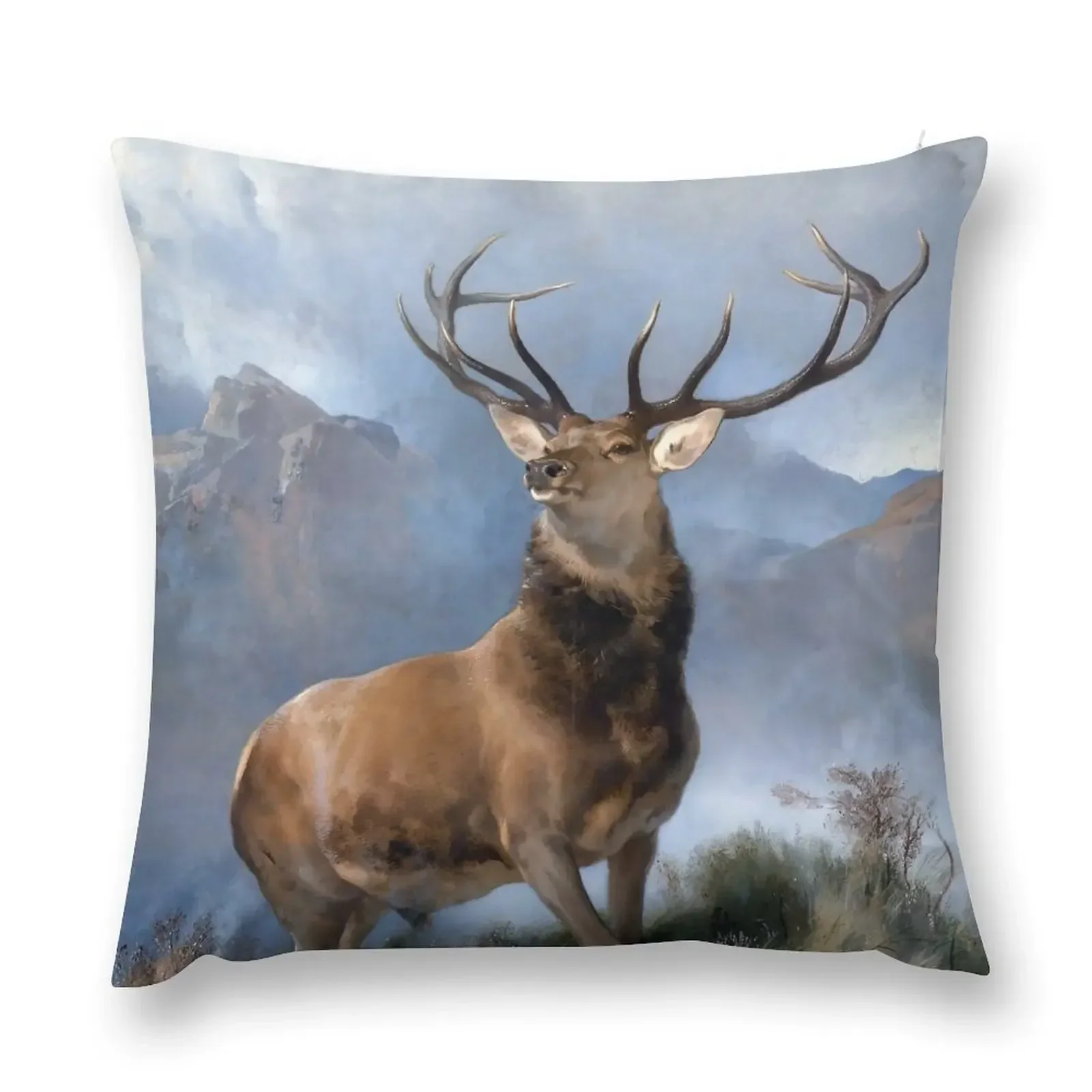 

The Monarch of the Glen - Edwin Henry Landseer - 1851 Throw Pillow Cushion Cover Luxury Sofas Covers pillow