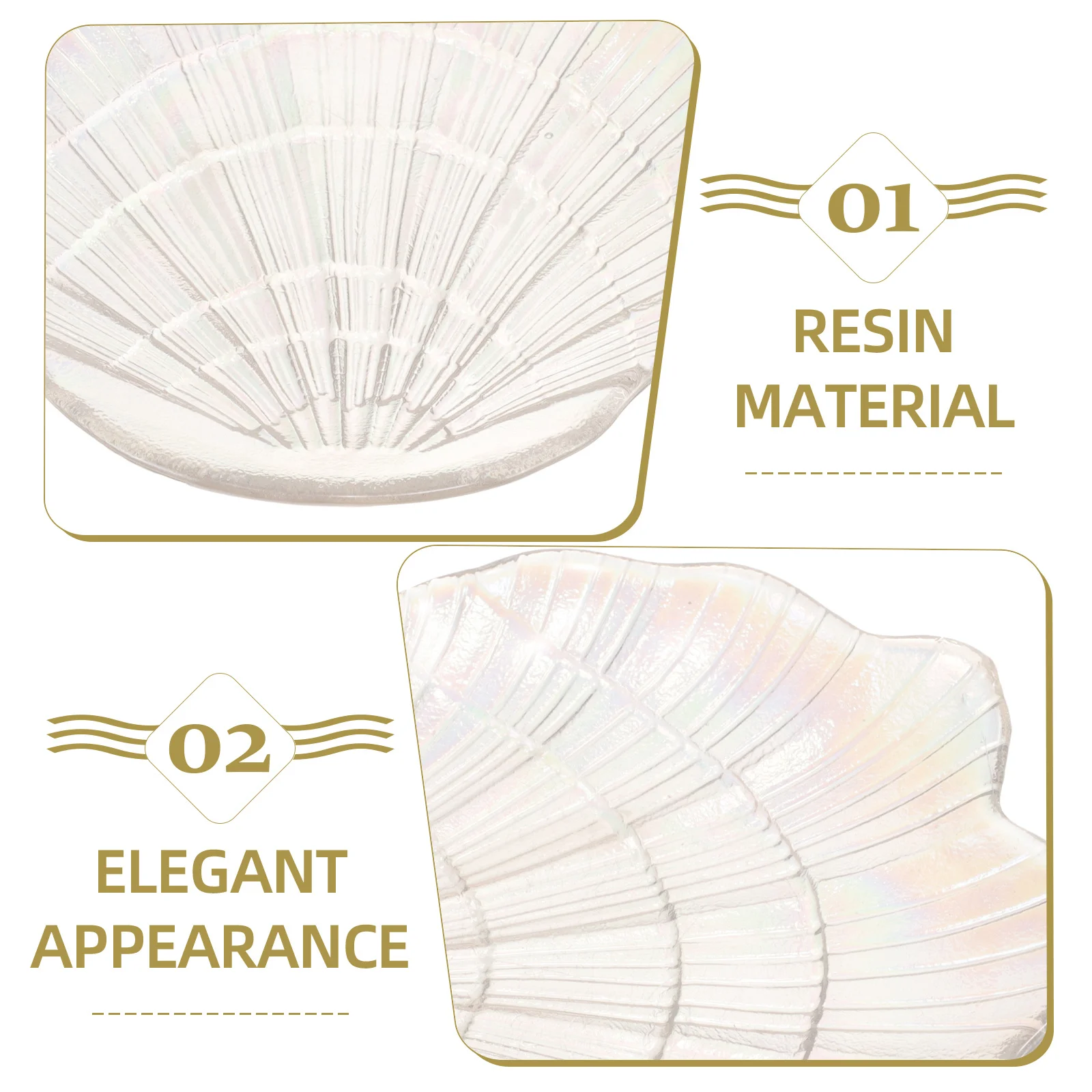 

Resin Incense Burner Vintage Shell Stick Holder Compact Desktop Tray for Aromatherapy Meditation Office