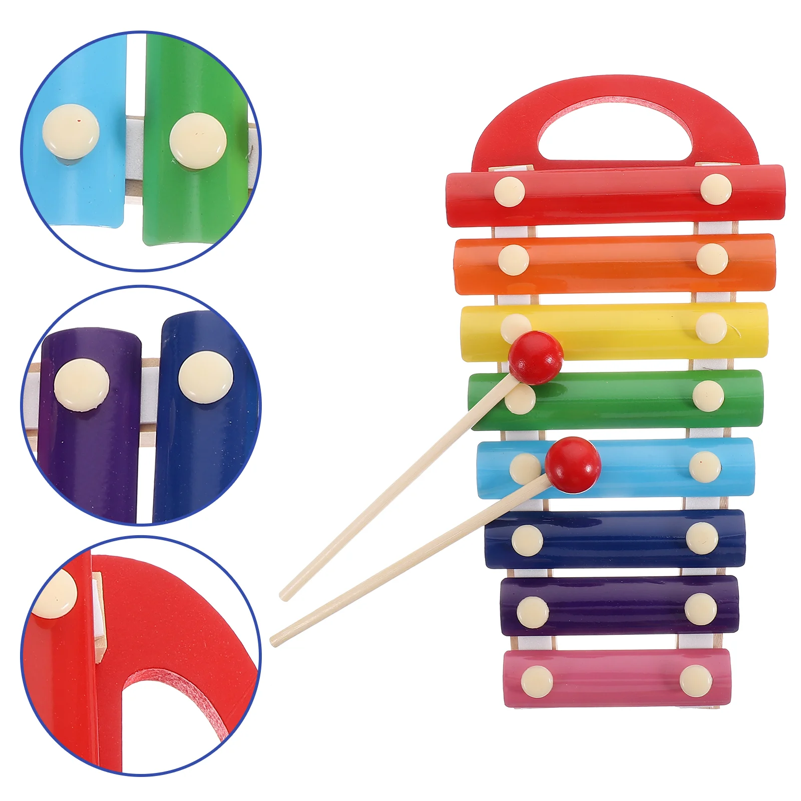 

Musical Knocking Toy Hand Mallets Percussion Xylophone Childrens Toys Instrument Wooden Kids Toddler Piano