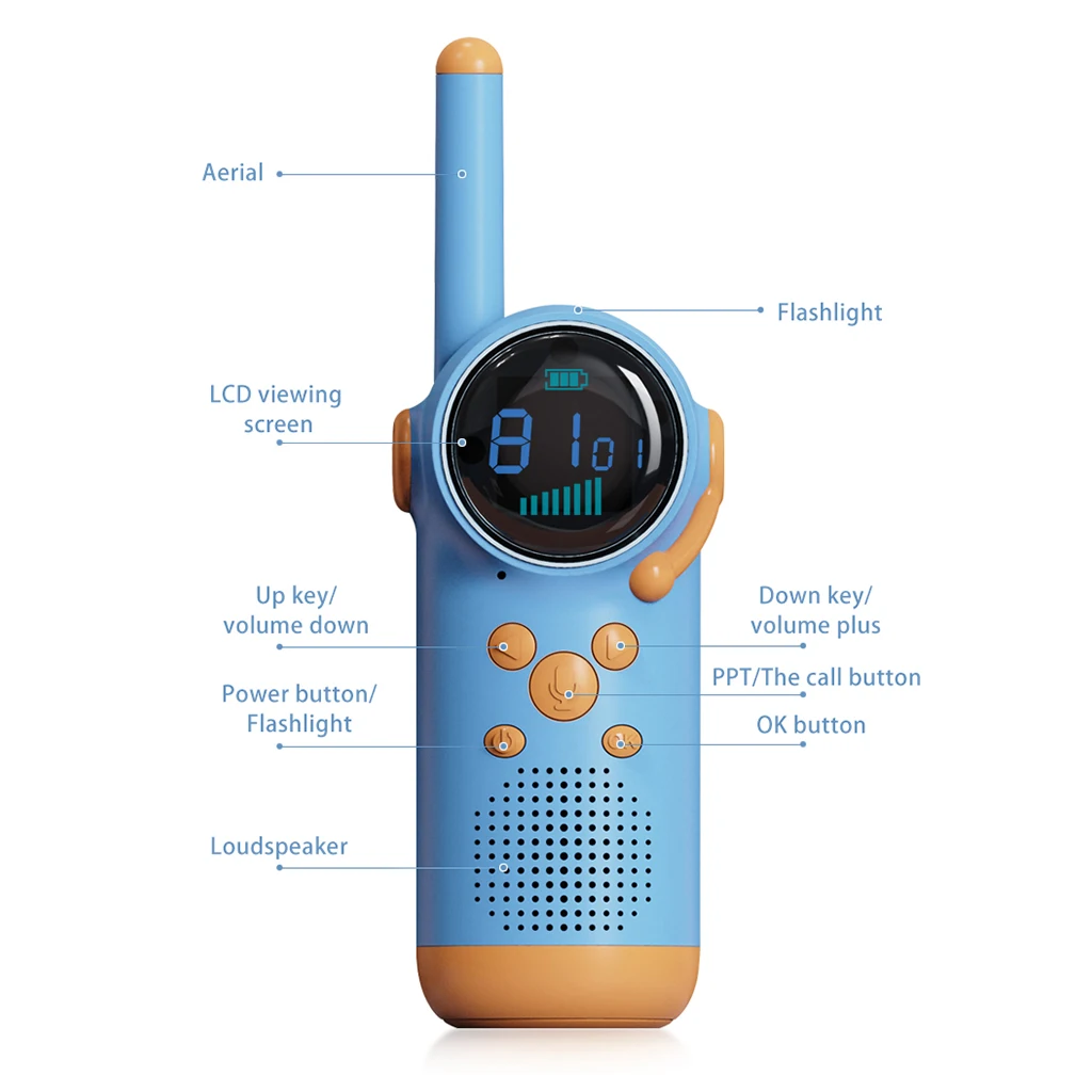 Mini walkie-talkie de desenho animado para crianças, entretenimento ao ar livre, astronauta, brinquedo interativo de mesa, máquina pequena educacional