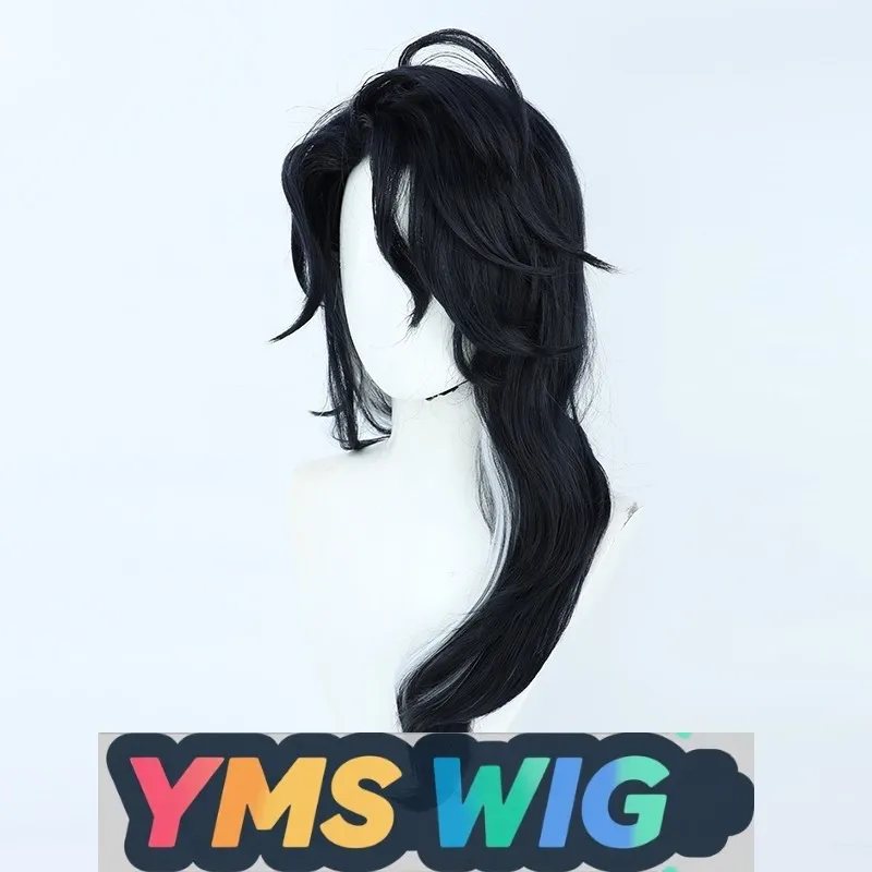 【Peluca YMS】Genshin Impact Eleven ejecutivos del toro hombre rico Pan Taro Cosplay peluca resaltado de invierno