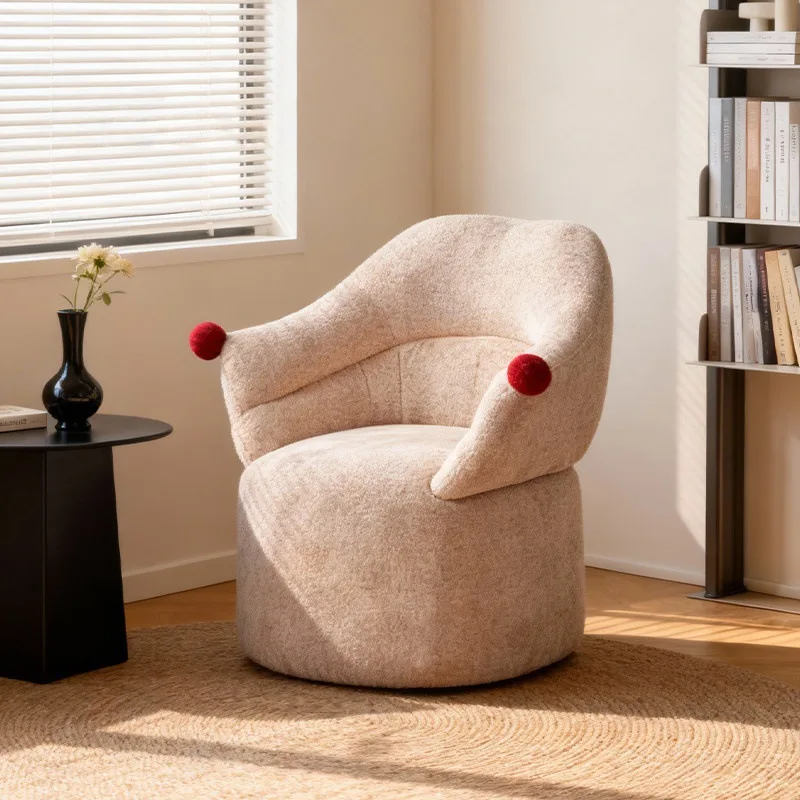 

High-end light luxury single sofa designer living room furniture bedroom creative software leisure negotiation single chair