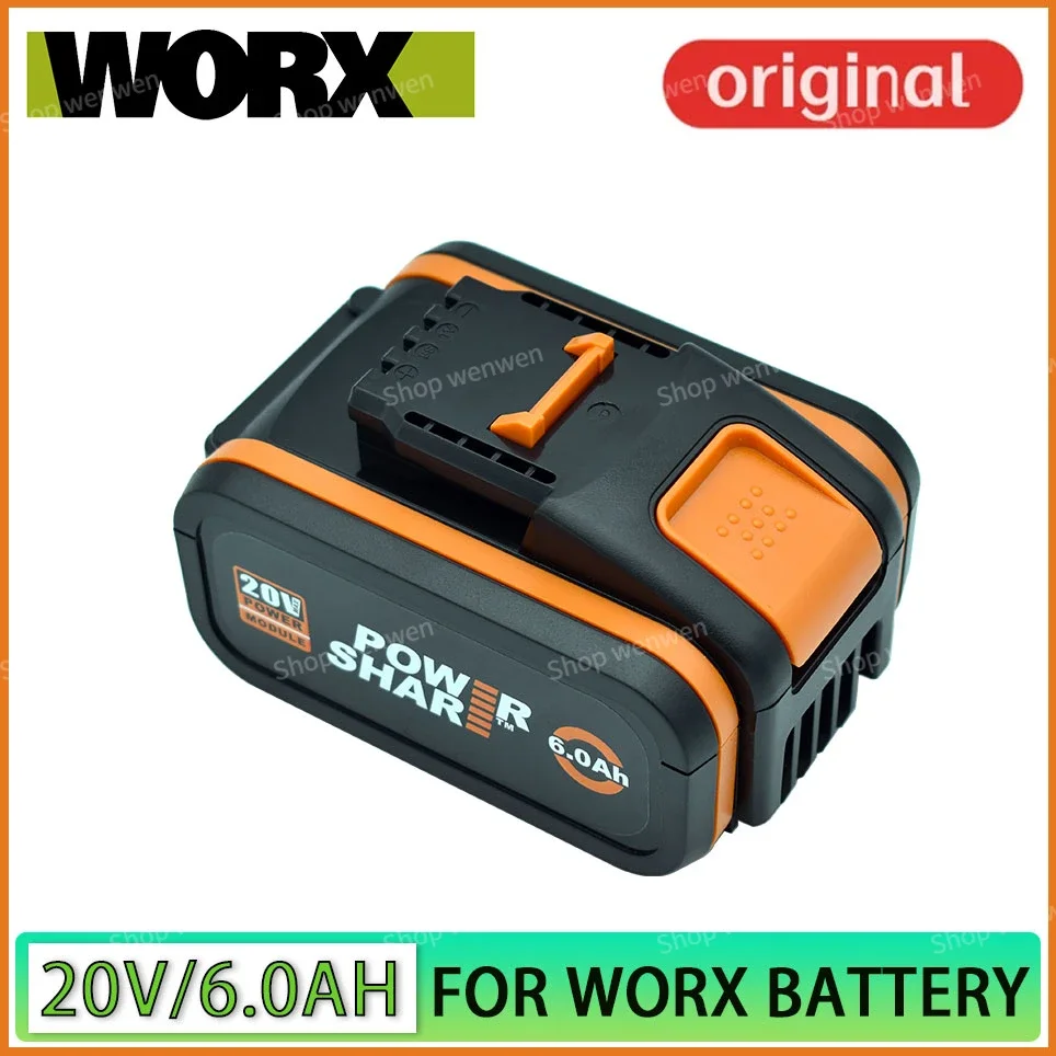 

100%Original 6000mAh For WORX WA3553 WG630 WG629 WX372 WX390 WX394 WX550 WX523 WX802 WX858 WX900 20V Power tool battery