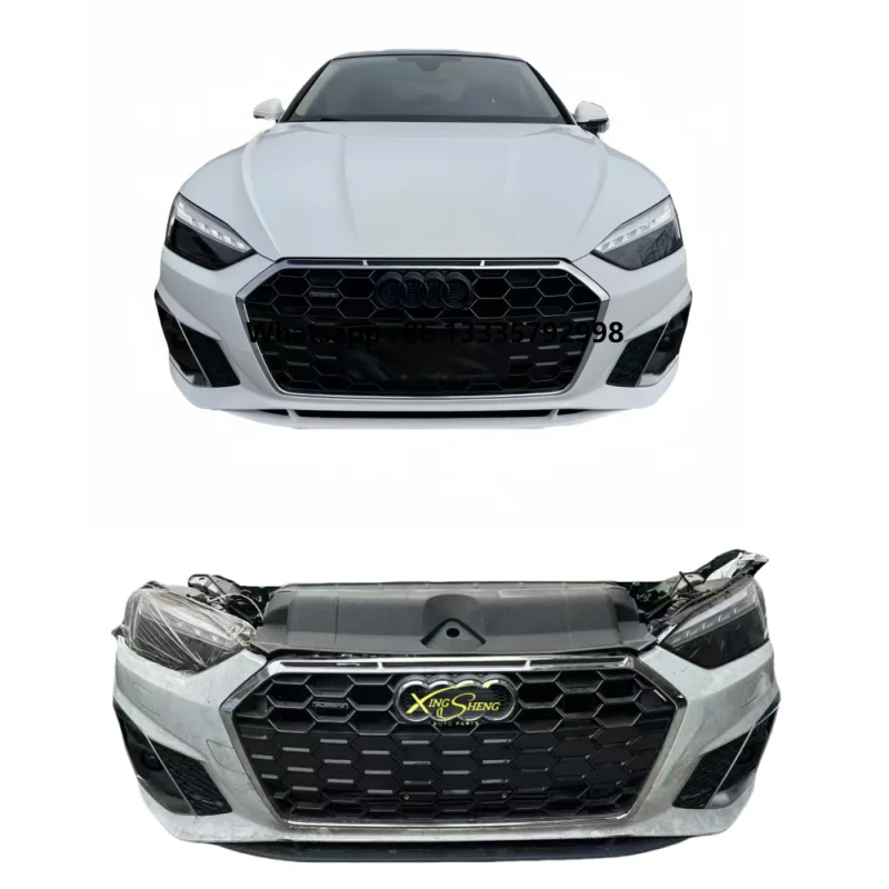 

High Quality Used Front Bumper Grille Headlights Radiator Radar Harness Fog Lights for 2022 Audi A5