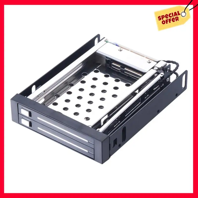 

-A25M Dual Bay 2.5 Inch SATA III Hard Drive HDD And SSD Tray Internal Mobile Rack Enclosure Docking Station Hot Swap Easy To Use