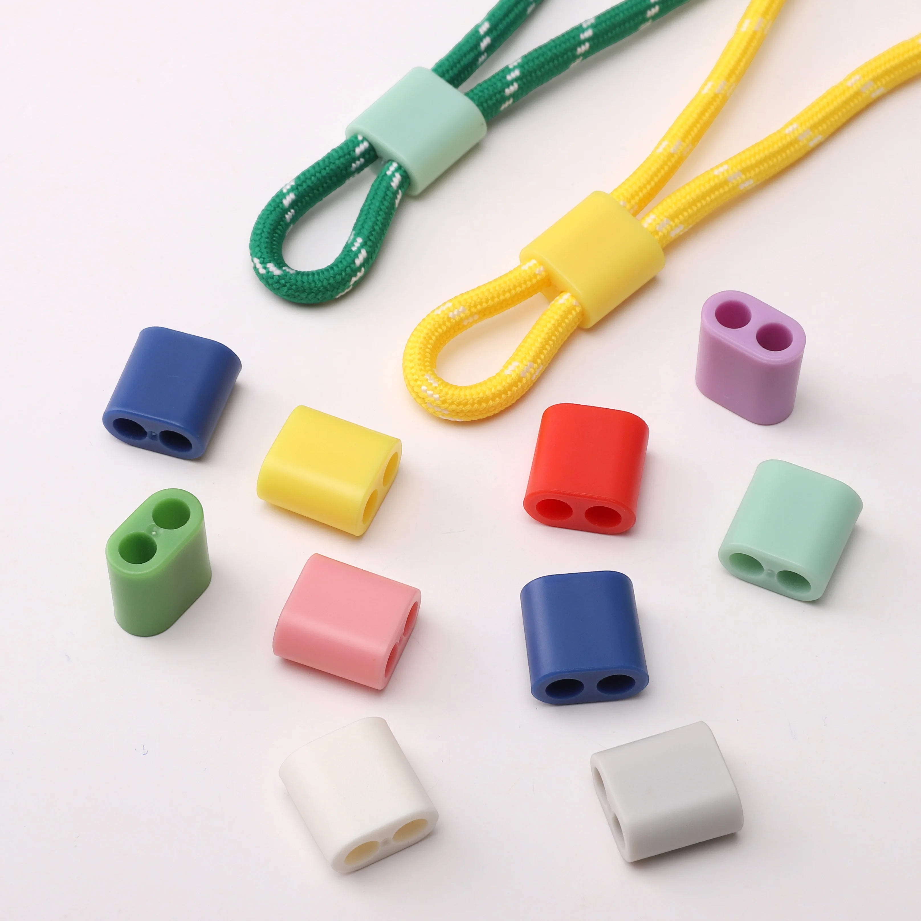 

2-10Pcs Multicolor ABS Plastic Adjustable Buckle For 5-6mm Rope End Caps Spacer Beads Clothing Decor Crafts DIY Sewing Materials