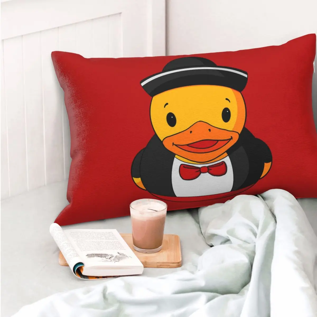 Mariachi Rubber Duck Rectangle Pillowcase Cushion Cover Decor Bedroom Bed Home Comfort Throw Pillow