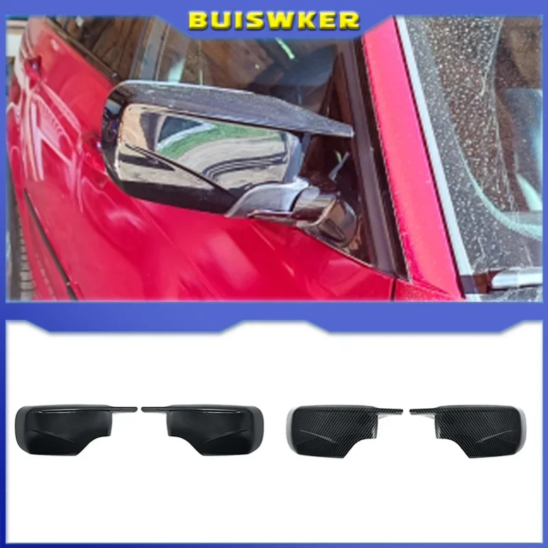 For BMW E46 E39 4 Door 3 Series 1998-2005 High Quality Door Rearview Mirror Cover Cap Side Black 2021 M3 M4 Style