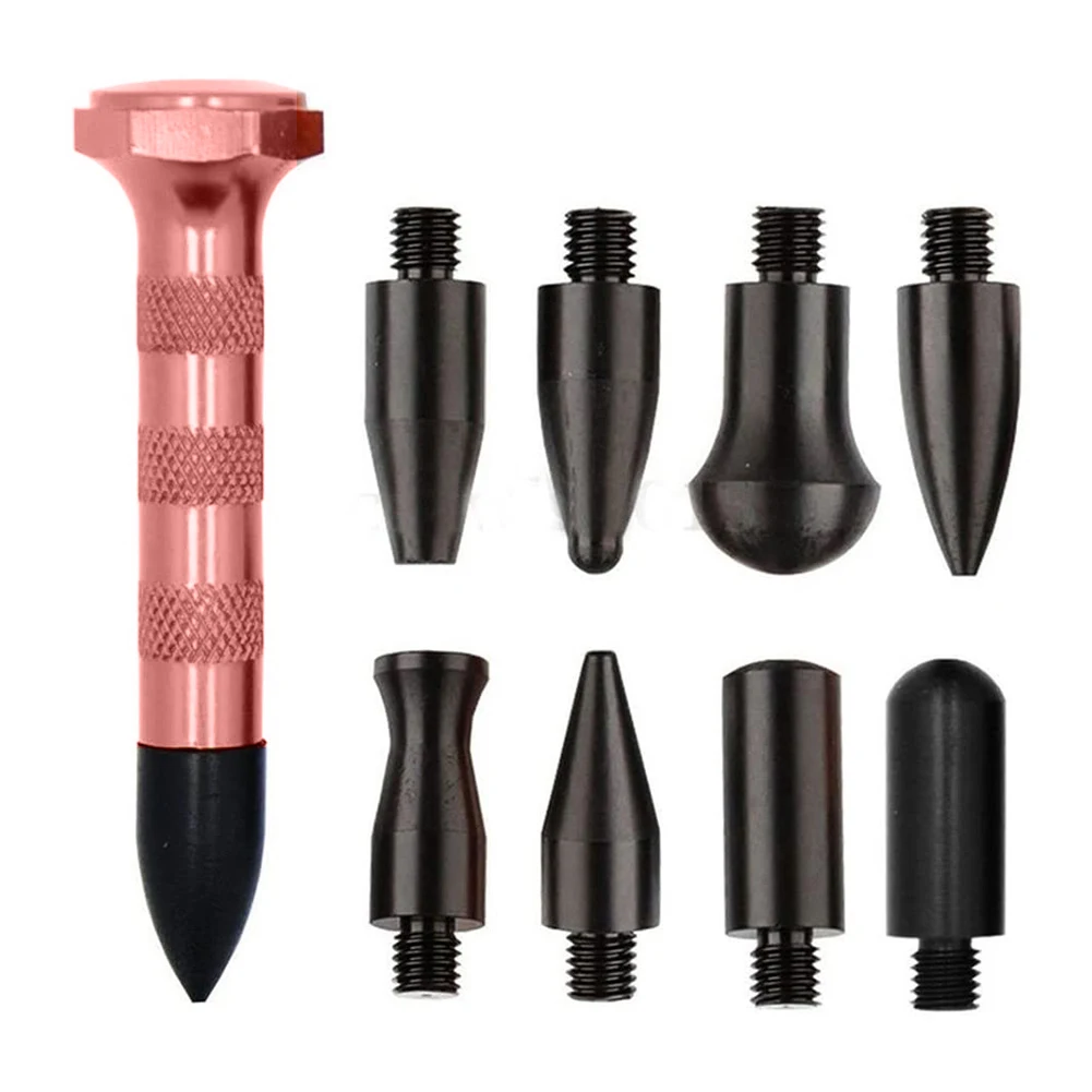 

9pcs Paintless Knock Down Pen Car Tap Down Body Panel Dent Removal Repair Tools