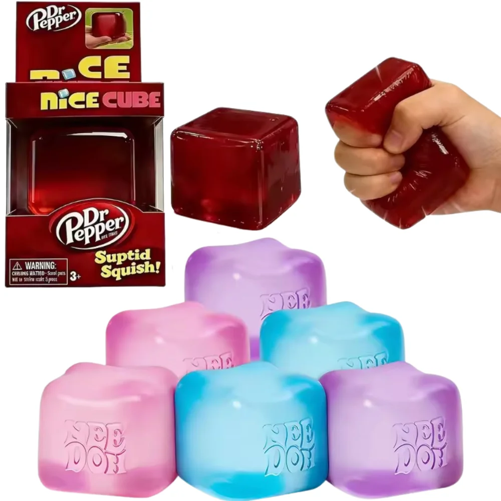 

Игрушка-антистресс Schylling Nice Cube Squishy: медленно восстанавливающая форму, сенсорная, для снятия стресса и тревоги, для детей и взрослых, при СДВГ