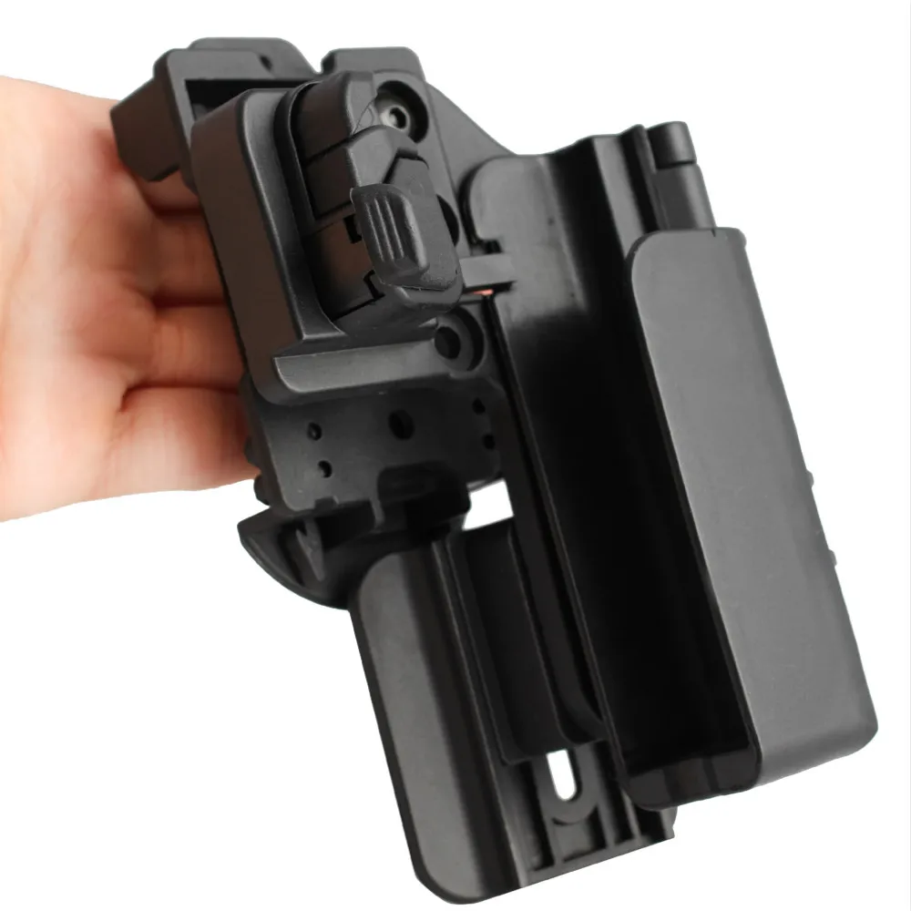 Taktisches Holster für Rechtshänder IPSC Schnellzugriff OWB Pistolenholster Gürtelholster Passend für G17 19 22 34 Pistole Taschenlampenholster – Detail 4