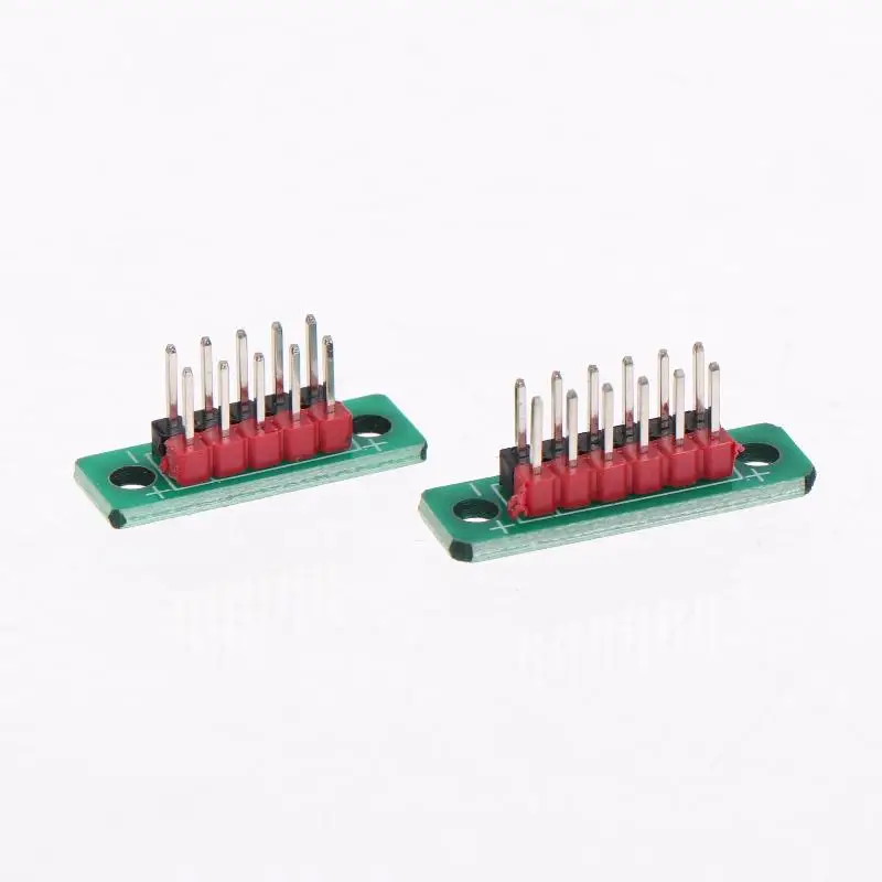 New 1/5Pcs 2.54Mm 2 Row Pin Header Socket Terminal Block Wire Transfer Distribution Board 5P 6P Connector