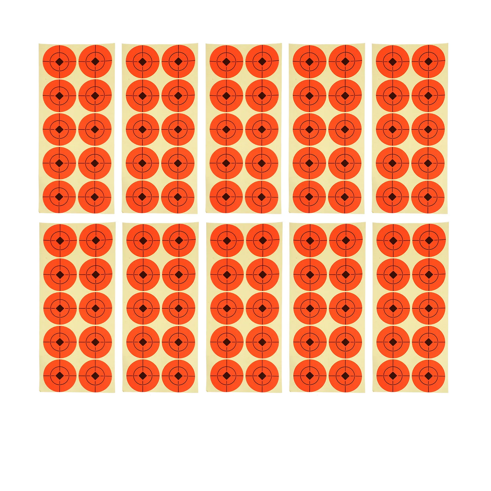 

25 листов бумаги для стрельбы по мишеням, тренировочная бумага для стрельбы из лука, портативные наклейки-мишени, прозрачные, с четкой печатью, самоклеящиеся, для практики в помещении