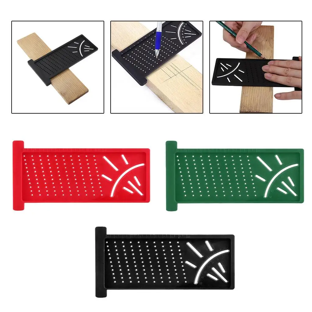 Woodworking Pen T Type Marking Ruler Hole Measuring Tool with