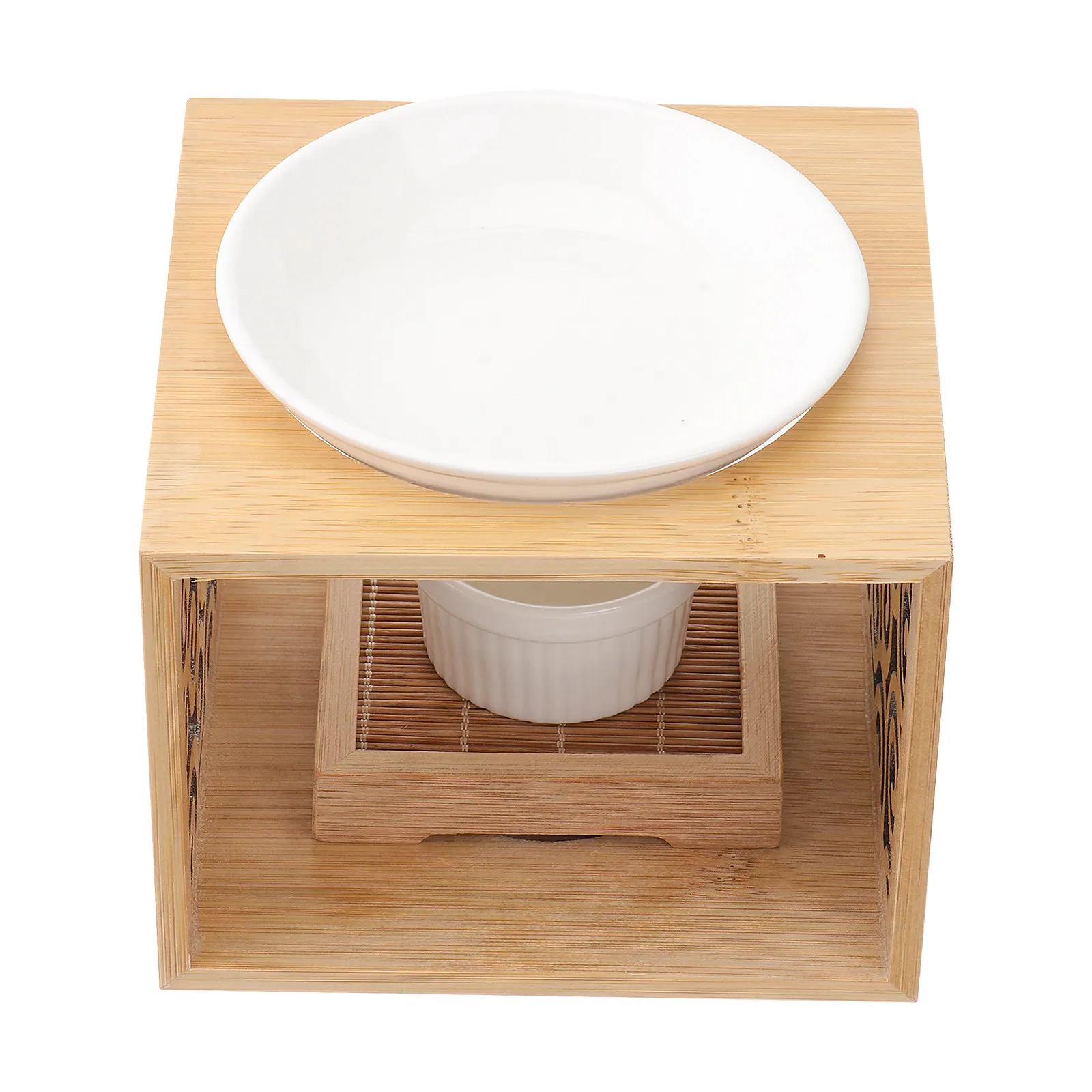 

Деревянная аромалампа с полым дизайном, цвета хаки, 60 мл, керамический держатель для эфирных масел, деревянная подставка для благовоний, ароматерапия, 1 шт.