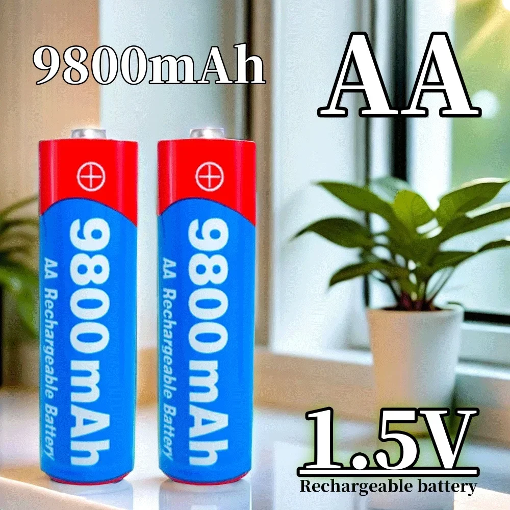 

New AA rechargeable 1.5V 9800mAh 1.5V New Rechargeable AA battery for led light toy Camera Microphone battery