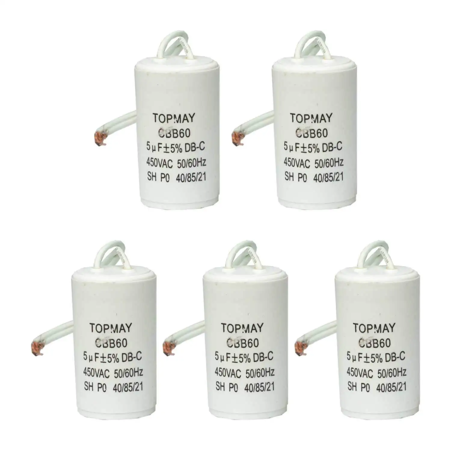 5x Starting Capacitors 5UF x 440V 2 Wire Starting Engine