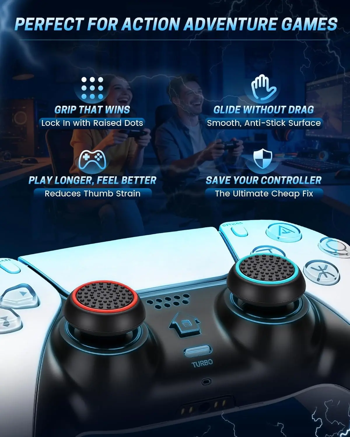 Thumbnail 3 - #62 Popular PS5 Controller Thumb Grips Choices