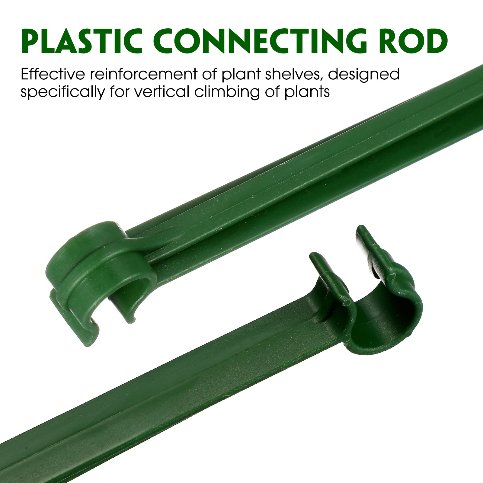 

24pcs Plastic Connection Parts Lightweight Reusable Garden Cage Connecter Expandable Support Rod Green Brackets Plant Stand