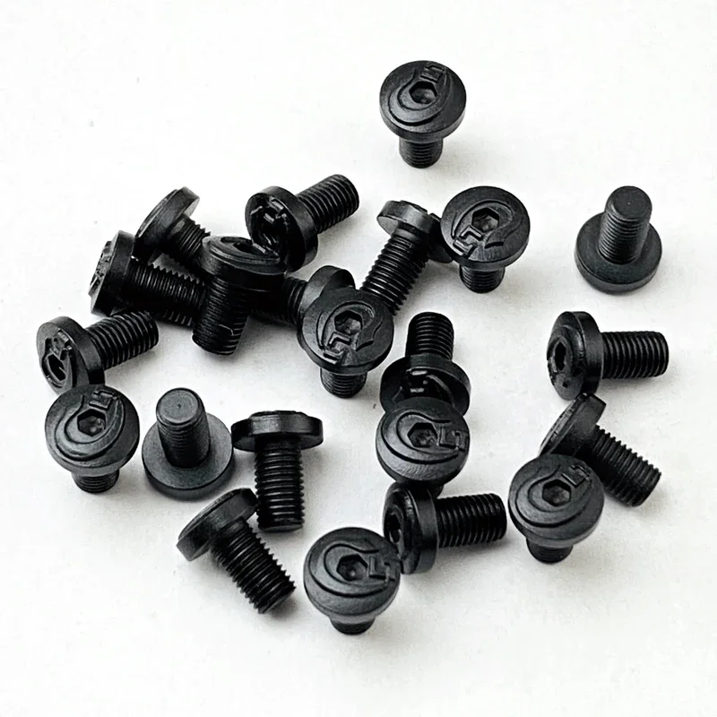 4Pieces Black 1911 Grips Screws with Tool Stainless Steel CNC T8 Plum Screws 1911 Grips Nail