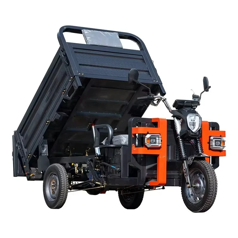 1500DZH 1.7M Three Door Electric Tricycle with 1500W Open Body  Cargo Motorcycle for Adults 400kg Payload 70-90km Range