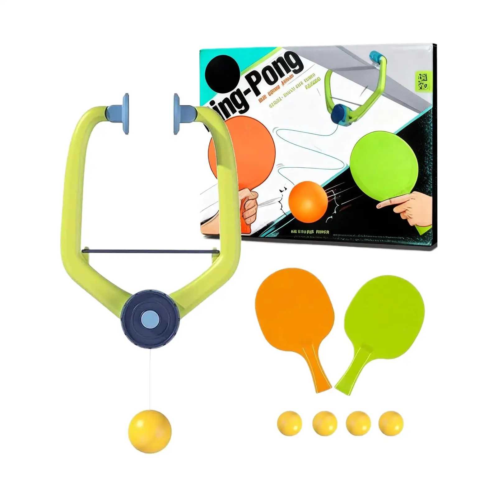 

Doorway Pingpong Trainer Portable Table Tennis Game With Ball On String Solo Practice Set For Indoor Fun & Exercise