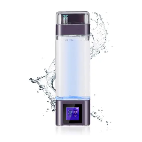 9000PPB Idrogeno Acqua Ionizzatore Smart Touchscreen Controllo Generatore di Idrogeno Bottiglia Boccetta 350ML Idrogeno Alcalino Acqua Maker