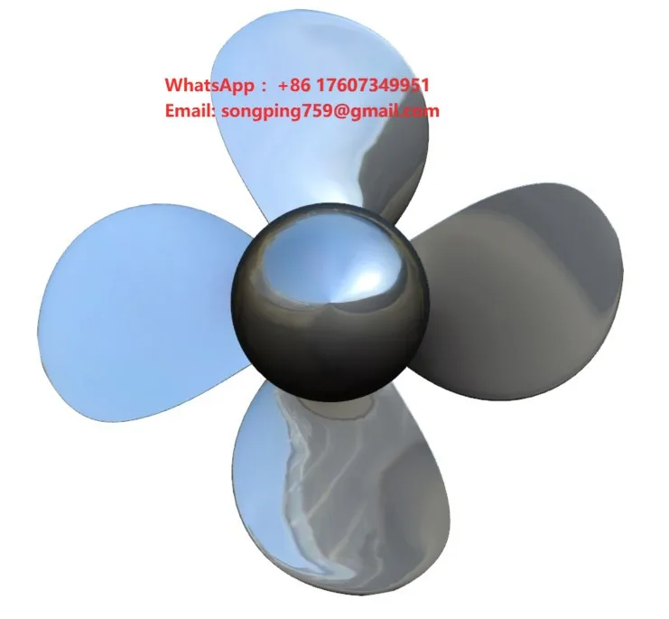 New Gongzhi GZ-Ice Prop Series High Ice Grade Polar Propeller with 4 Blades (Customizable Size) for Replacement/Repair
