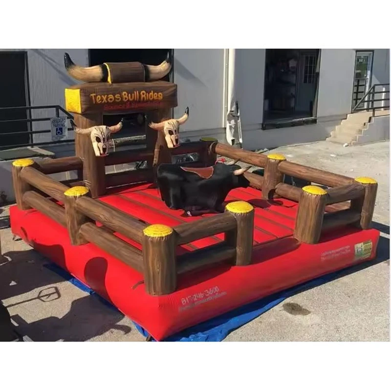 Outdoor Carnival Amusement Inflatable Bullfight Game Base for Party Bar Rental Business
