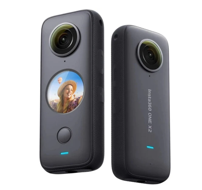 Insta360 ONE X2 Waterproof Action Camera Stabilization, Touch Screen, AI Editing, Live Streaming