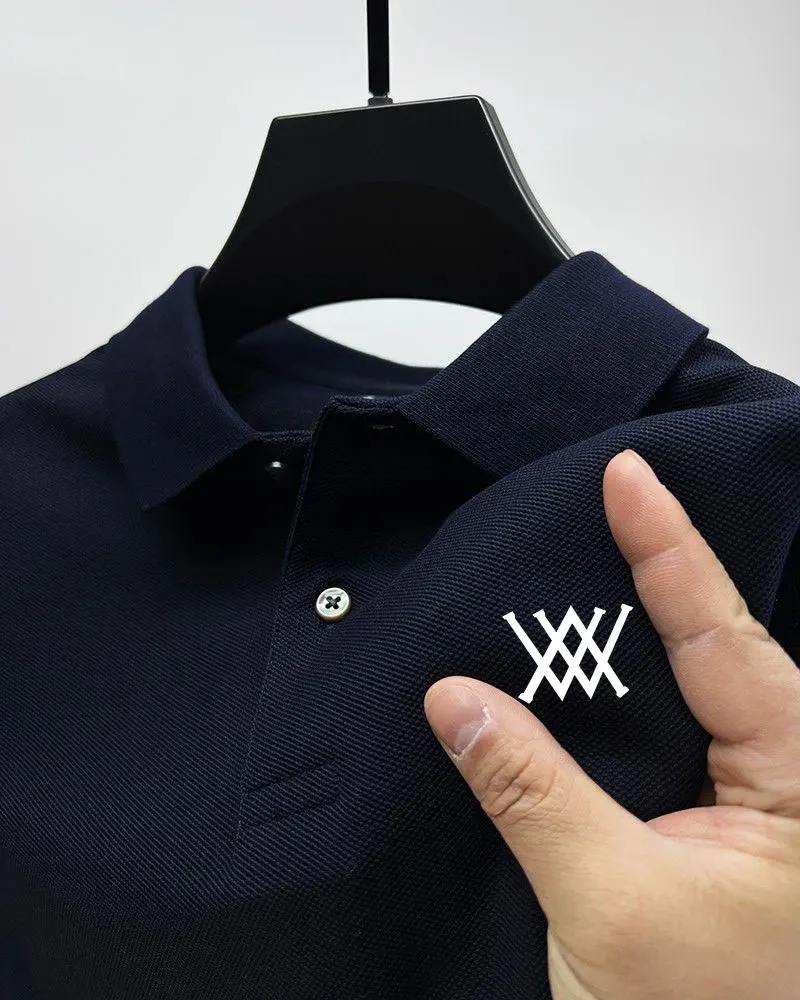 Polo à manches courtes pour hommes, T-shirt cool et respirant, haut absorbant la transpiration, décontracté, affaires, vente chaude, été