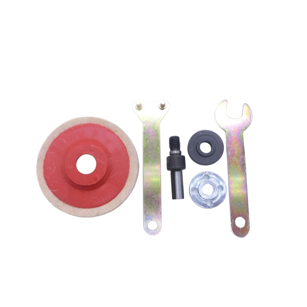 Buffing Pad Set Wool Polishing Wheel Precision Fit Multiple Inner Diameters Lightweight Flexible Design Wear Resistant
