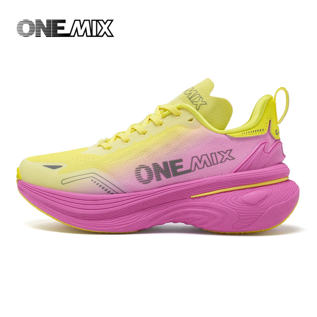 ONEMIX New Shock-Absorbing and Wear-Resistant Man Running Shoes Fashionable Fitness Women Sports Shoes Lightweight Road Shoes