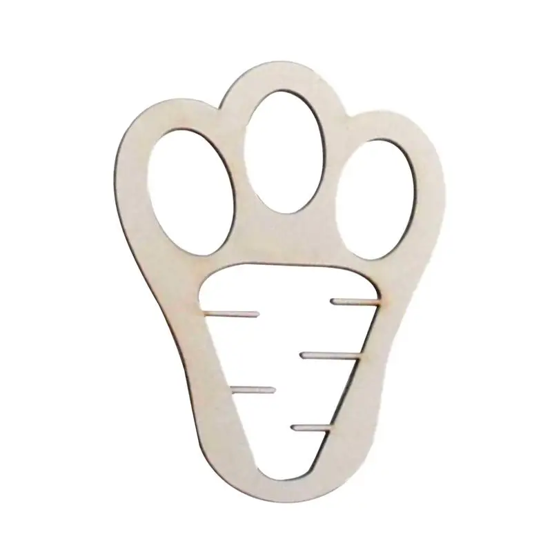 Bunny Footprints Stencil Easter Bunny Footprint Wood Templates Reusable Creative DIY Easter Bunny Feet Decorations For Living