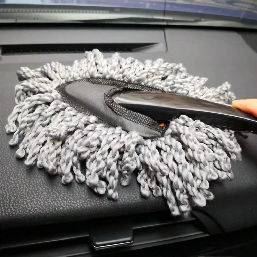 Soft Microfiber Car Duster Interior, Mini Dash Duster for Car Interior, Cleaning Brush Dusting Tool for Auto Home Kitchen